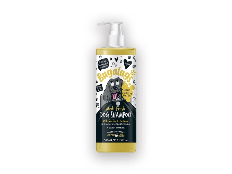 Bugalugs Hundeshampoo mod kløe med Havre og Tea Tree (500ml)