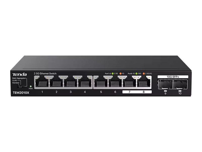 Tenda Tem2010x, 2.5G Ethernet (100/1000/2500), Desktop