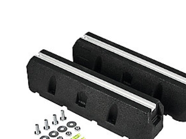 Core montageblokke - L: 450 mm, B: 130 mm, H: 95 mm, 280 kg, Med aluskinne