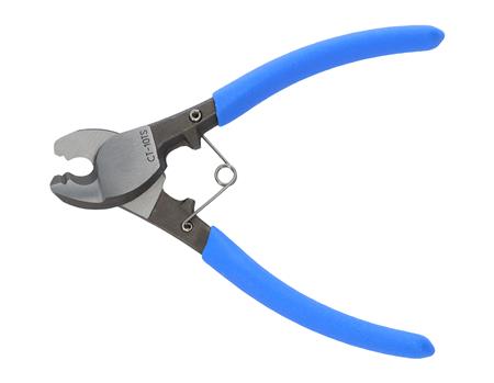 NEMIQ Kabelsaks med returfjeder og dobbeltkæber til elektronik. Skærer og afisolerer kobber-/aluminiumkabler. Ø8mm, 0,2-25mm²