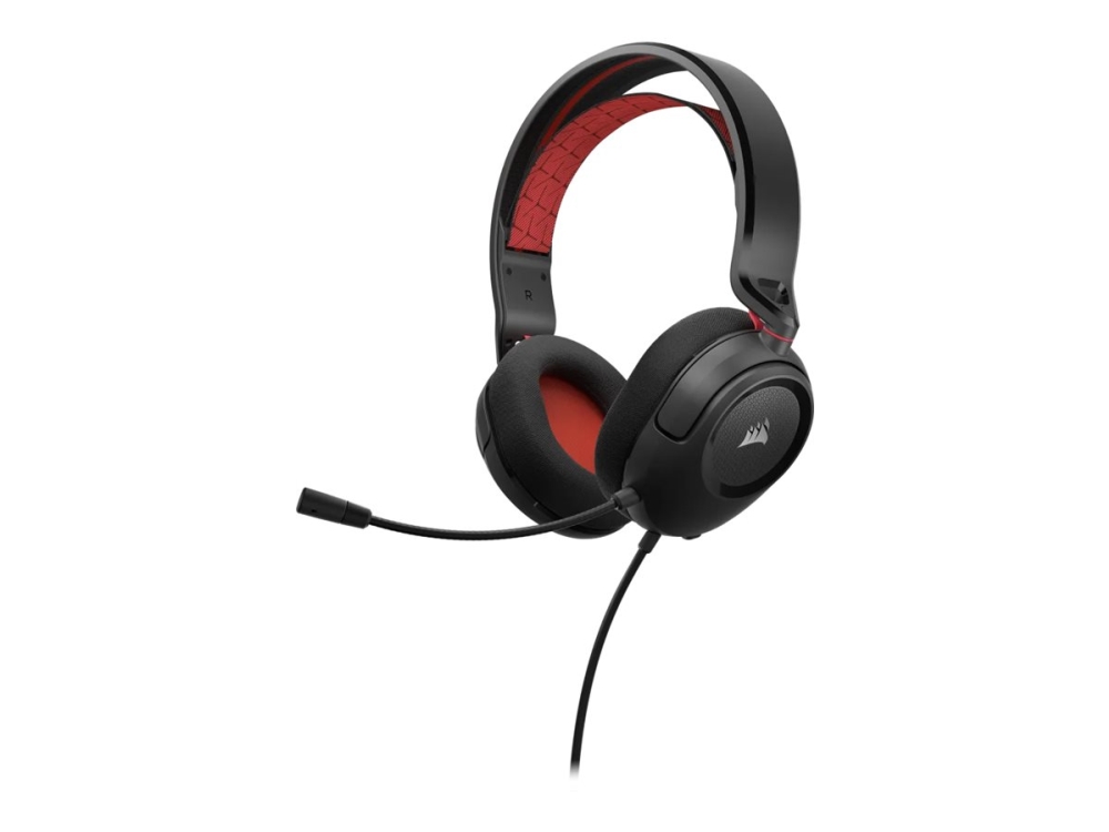 Corsair Gaming Hs35 V2 - Headset - Fuld Størrelse - Kablet - 3,5 Mm Jackstik - Rød