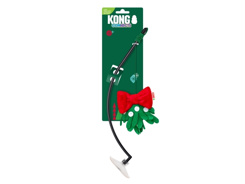 Kong Holiday Connects Window Mistletoe Kattleksak