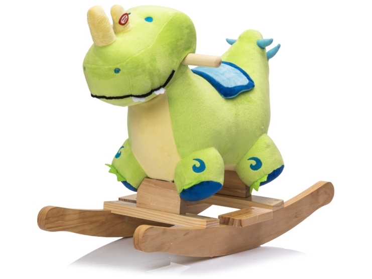 Dino Gyngehest i blødt plys med lyd (fra 12 MDR)
