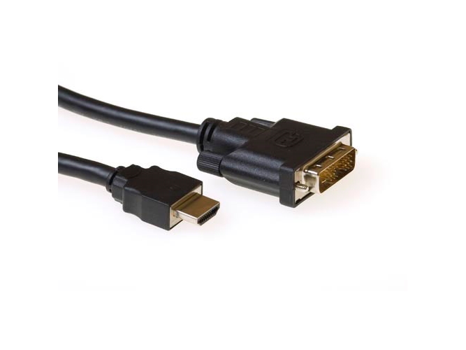 Hdmi To Dvi-D M-M Single Link 3M