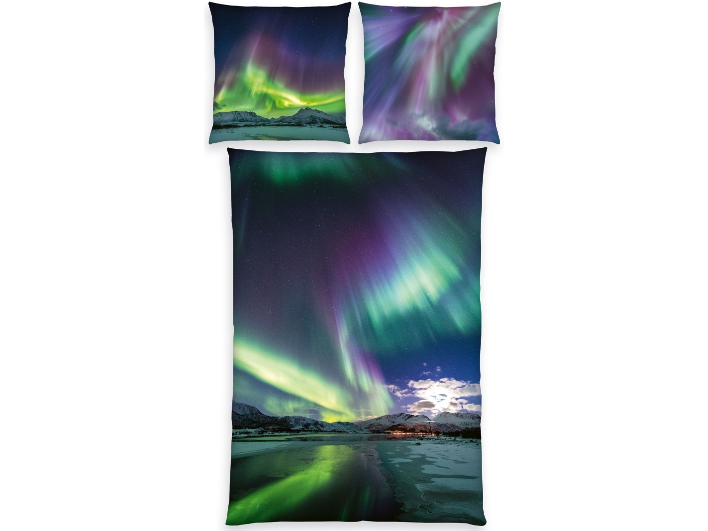 Nordlys-Bettwäsche – 140 X 200 Cm – 100 Prozent Baumwolle