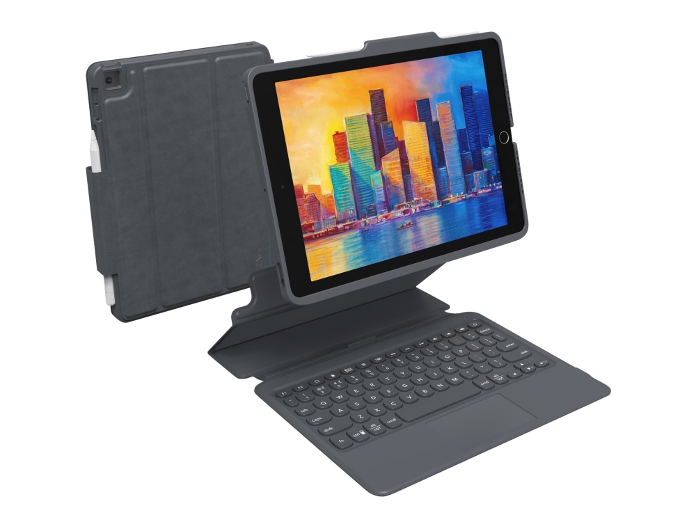ZAGG Pro Keys DE-Layout, til ipad 10.2 sort/grå
