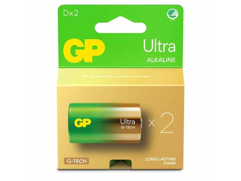 GP Batteries GP 13AU-U2 A21 / LR20 / D Ultra Battery (2 Stk., D, D), Batterien + Akkus - Bild 3