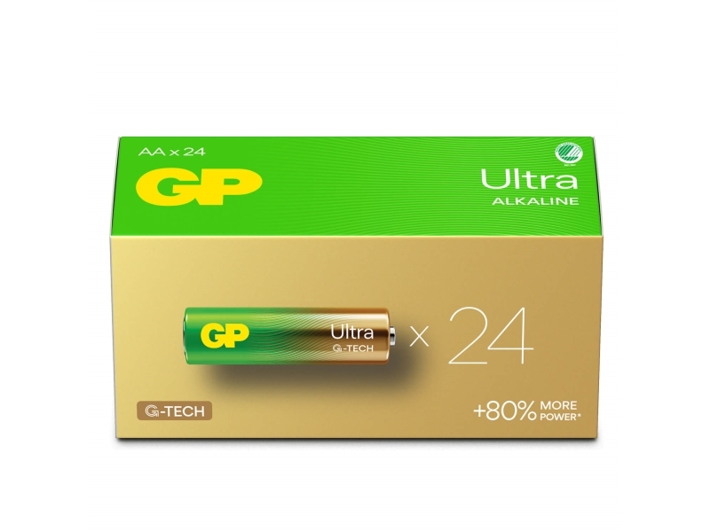Ultra Alkaline Aa/Lr06 Battery. 24-Pack