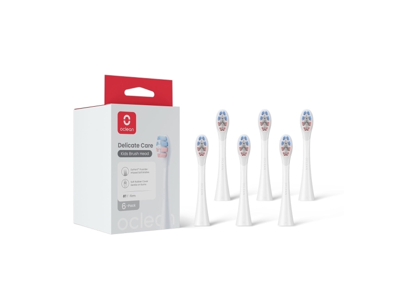 Oclean Delicate Care Kids Šepetėlio Galvutė 6 Pcs P3k1 W06 Baltas
