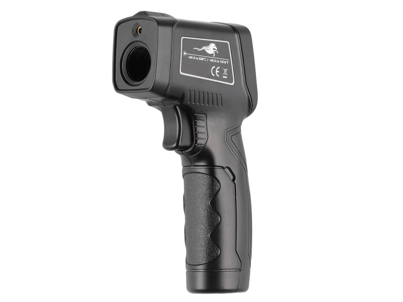 Mustang Laser-Lebensmittelthermometer, Schwarz