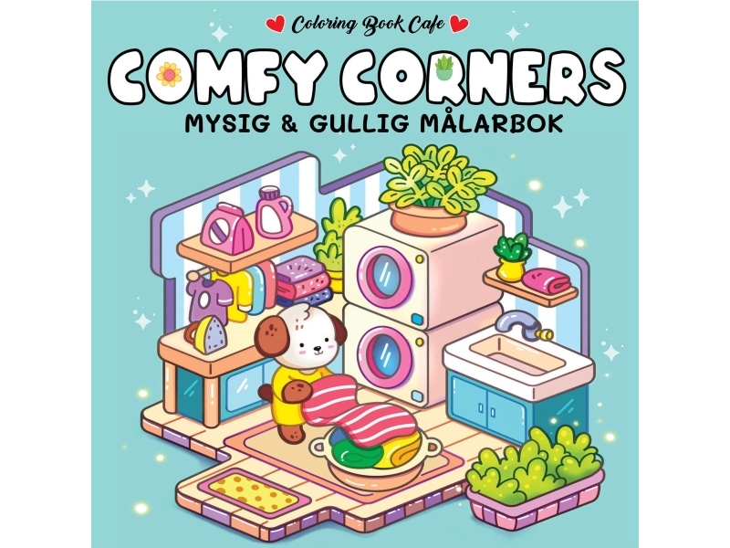 Målarbok: Cozy Comfy Corners |