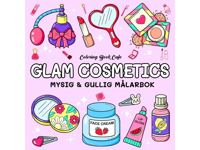 Målarbok : Cozy Glam Cosmetics