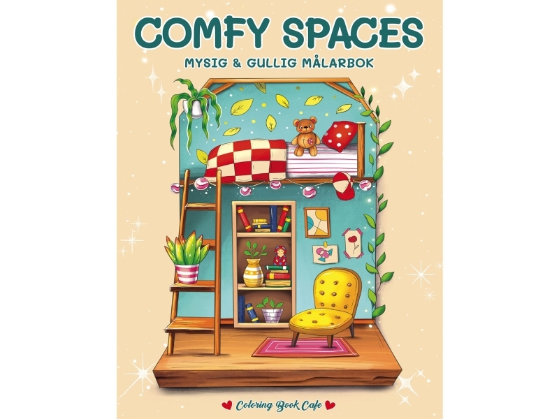Malbuch: Comfy Spaces A4