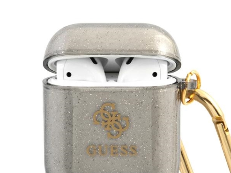 Guess Beskyttelsesetui Gua2ucg4gk Glitter Collection Til Airpods 1/2 Grå
