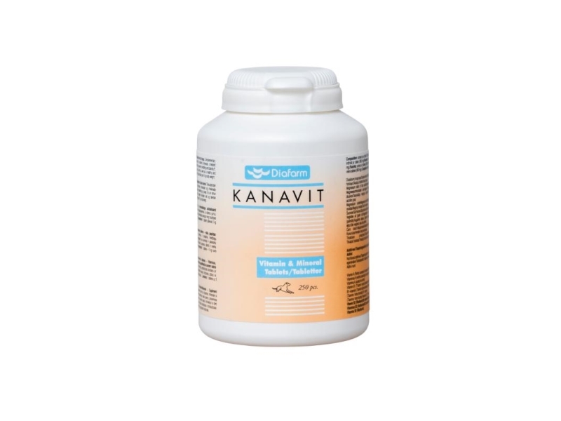 Diafarm Kanavit vitaminer og mineraler, 250 stk.