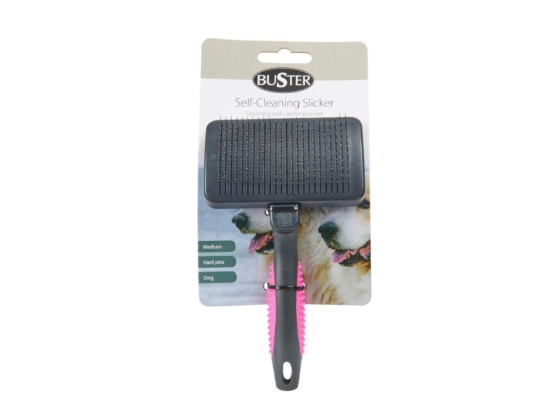 Buster Self-Cleaning Slicker Hard Pin M