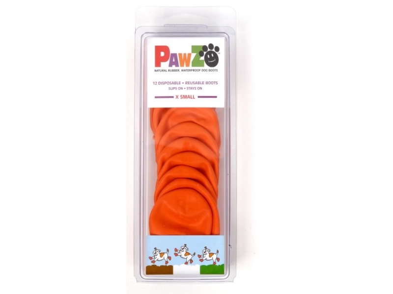 Pawz Dog Shoe, Xs, 5.1 Cm, Orange 12Pk