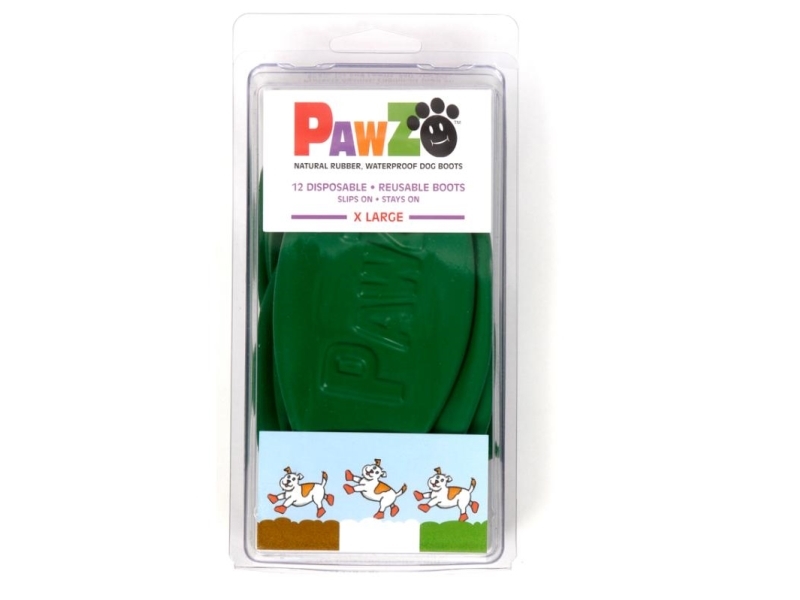 Pawz Dog Shoe, Xl, 12.7 Cm, Dark Green 12Pk