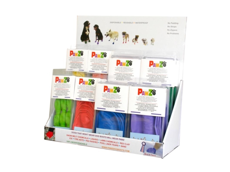 Pawz Dog Shoe Display With 28 Shoes
