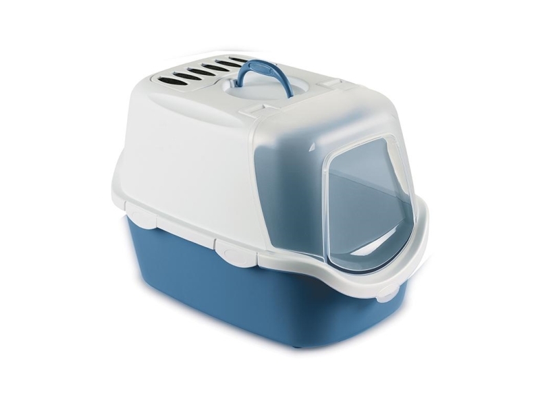 Stefanplast Cathy Easy Clean Cat Toilet, Nordic Sky/White