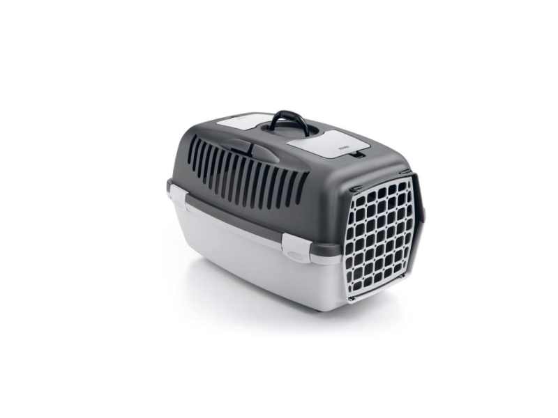 Stefanplast Gulliver 2 Transport Cage With Platic Door, Grey