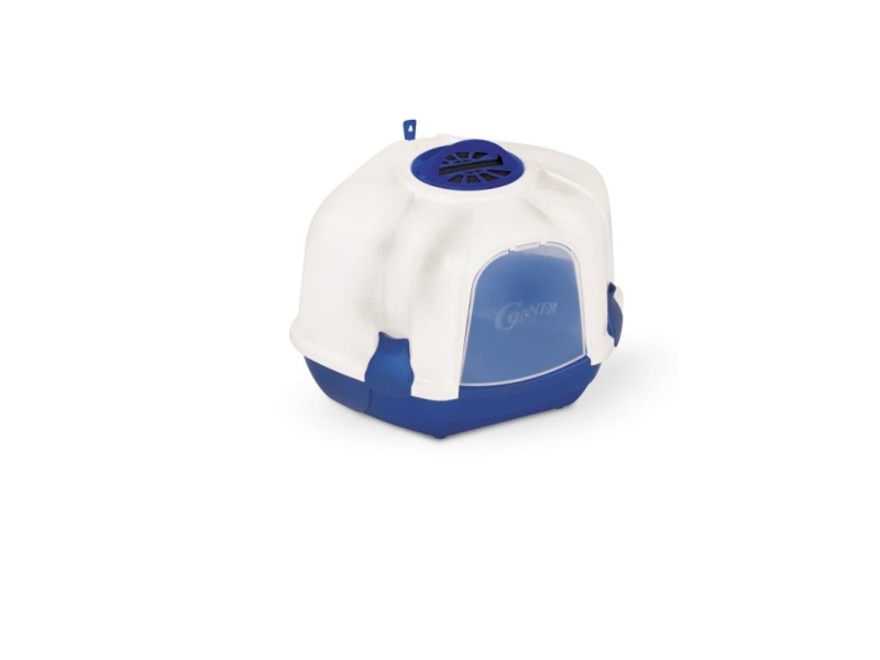 Corner Covered Cat Toilet With Filter And Shovel