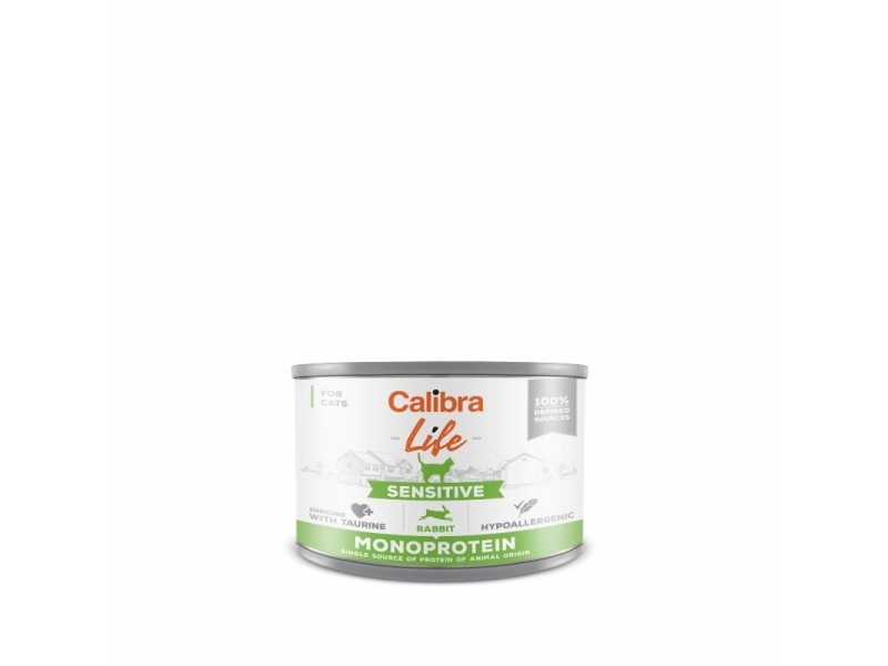 Calibra Cat Life Can Sensitive Rabbit 200 G