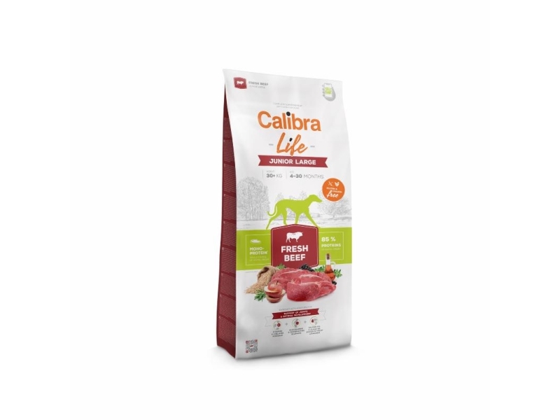 Calibra Dog Life Junior Large Fresh Beef 12 Kg