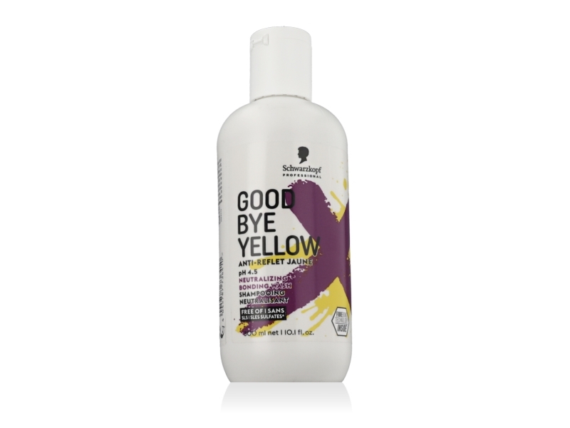 Schwarzkopf Goodbye Yellow Neutralizing Shampoo 300Ml Shampoo Neutralizing Yellow Tones For Colored And Highlighted Hair