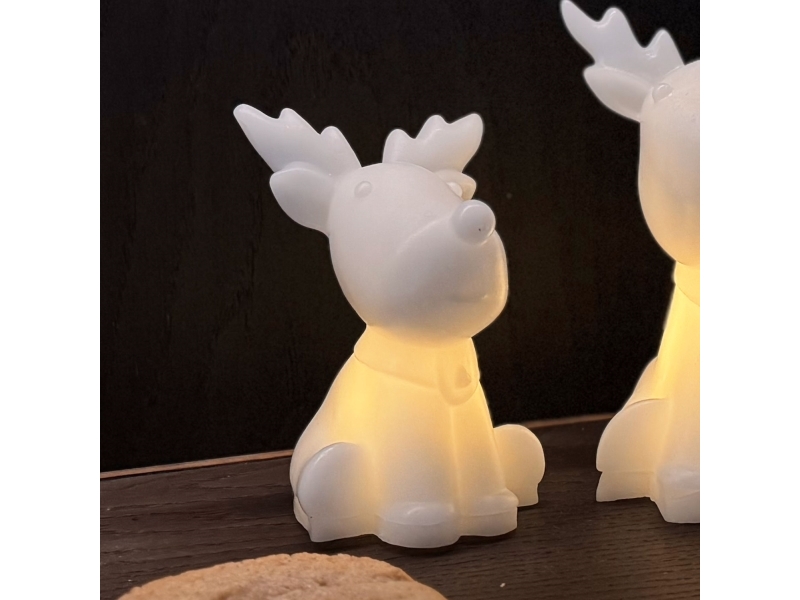 Sirius Naja Rentier - 14 Cm, Weiß