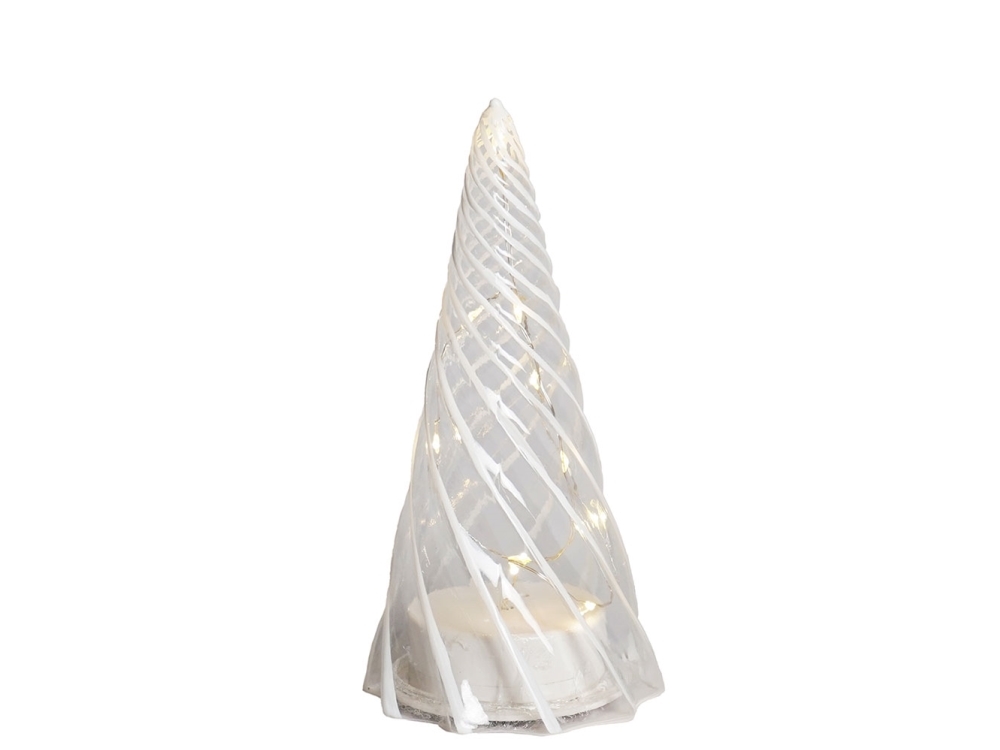 Sirius Vilma Træ - 19 cm, Klar/hvid