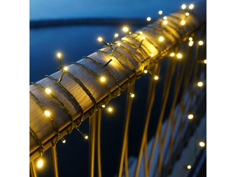 Sirius Easy-Line Batteriekette 200 Led, 9,95 M, Warmweiß