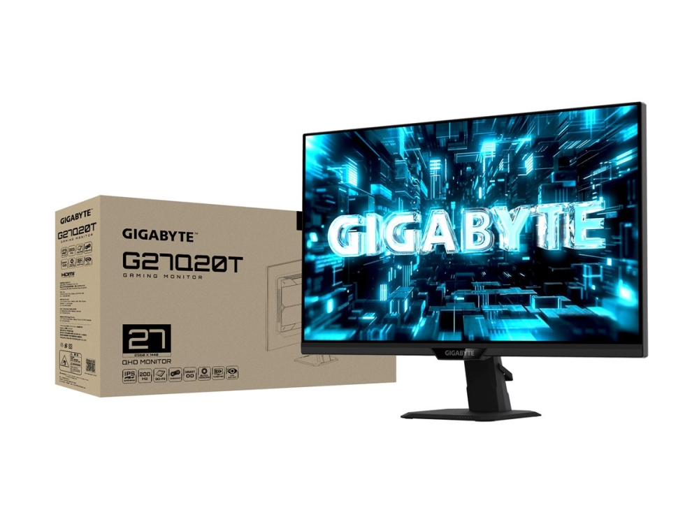 Gigabyte G27q20t 27" Qhd Gaming-Monitor, 68,6 Cm (27"), 2560 X 1440 Pixel, Quad Hd, Led, 0,5 Ms, Schwarz