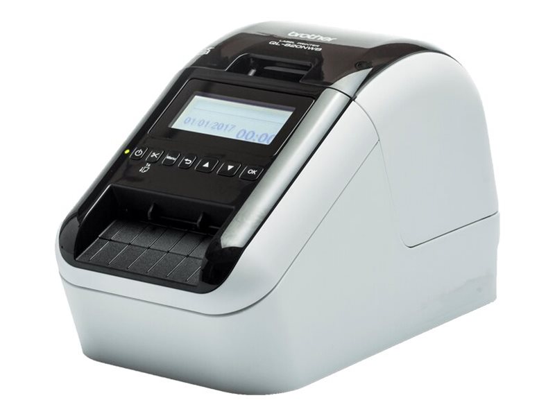Brother Ql-820Nwbc, Dk, Direkt Wärme, 300 X 600 Dpi, 176 Mm/Sek, Verkabelt & Kabellos, Schwarz, Weiß
