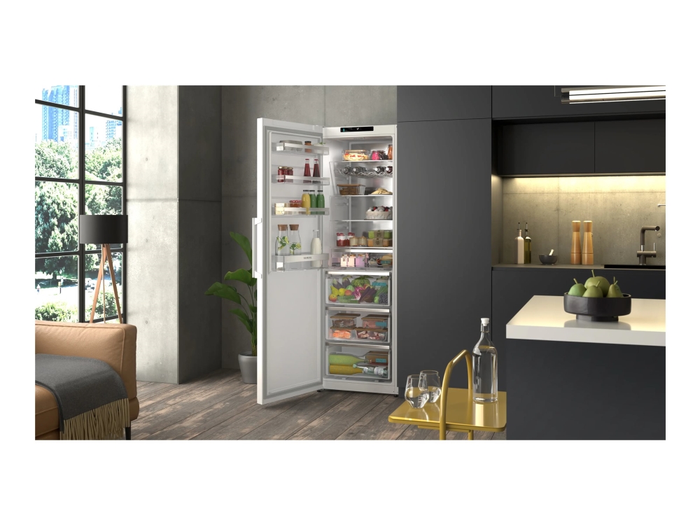 Siemens iQ300 KS36NVWCG - Køleskab - Wi-Fi - bredde: 59.5 cm - dybde: 66.3 cm - højde: 186.2 cm - 402 liter - Klasse C - hvid
