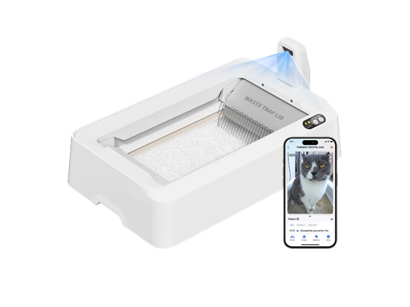 Petkit Selbstreinigende Katzenklo Purobot Crystal Duo Mit Ia-Kamera - Image 7