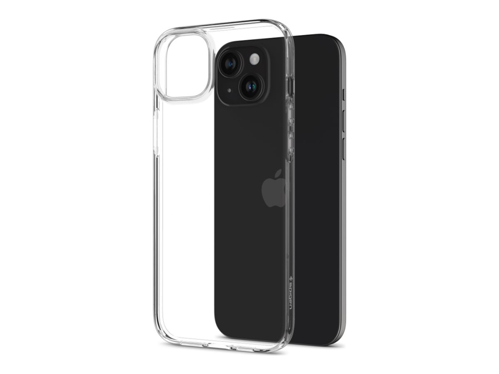 Spigen Crystal Flex - Bagsidecover Til Mobiltelefon - Krystalklar - For Apple Iphone 15 Plus