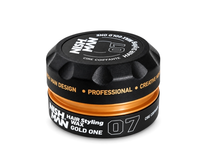 Nishman Hair Styling Wax Gold One 07 150G - Strong Hold Natural Shine