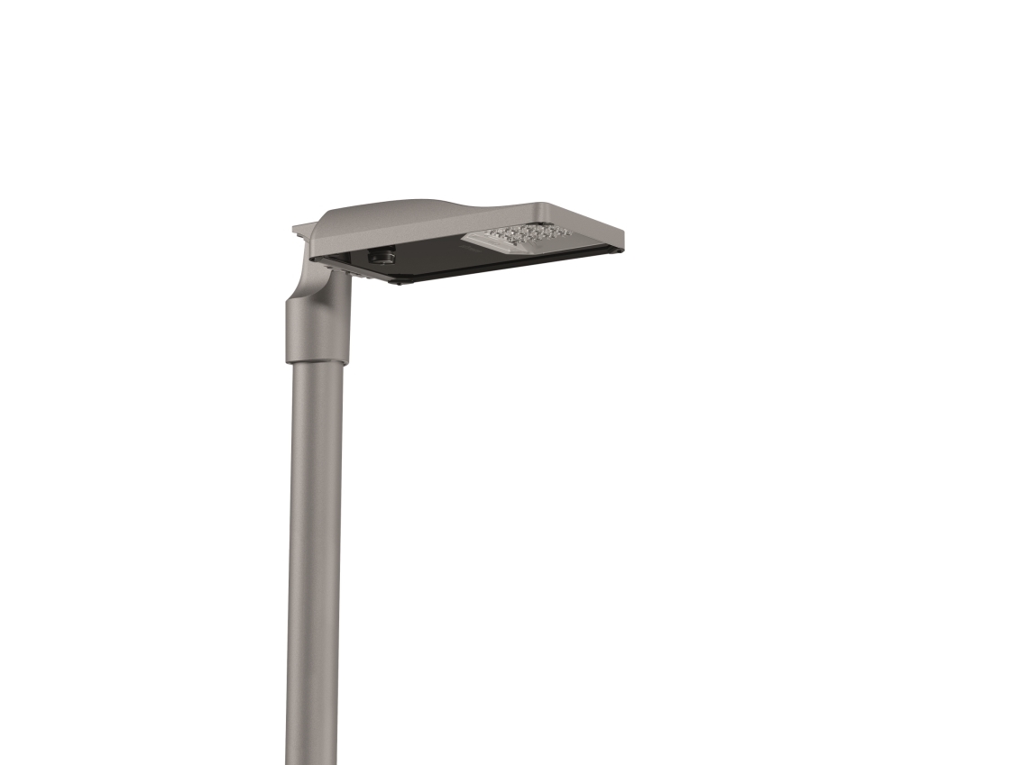 SITECO Streetlight 31 Micro Lysfordeling/optik lysstrøm 2.510lm CRI =80, 3000K DALI-2/D4i med Zhaga Sensor Grå/Sort (Inkl Flange Ø60/48/42)