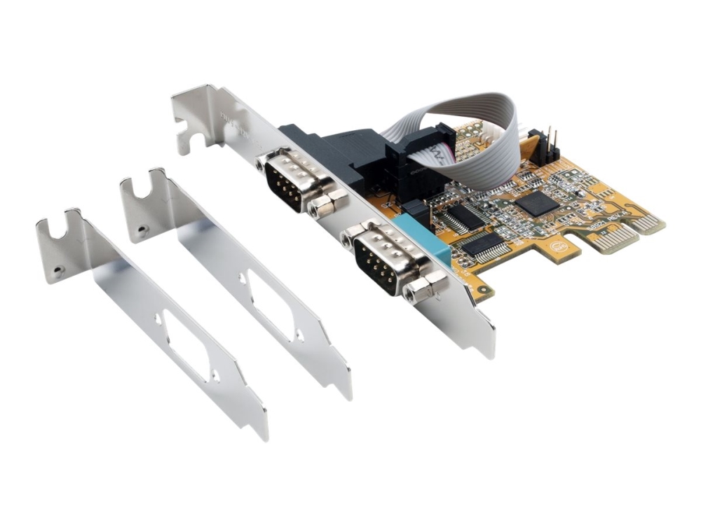 Exsys Ex-44082 - Seriel Adapter - Pcie 3.0 X16 Lavprofil - Rs-232/V.24 X 2