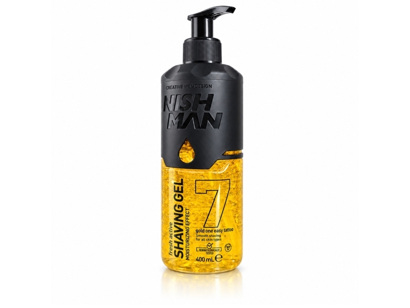 Nishman Shaving Gel Gold One Transparentní Holicí Gel 400 Ml