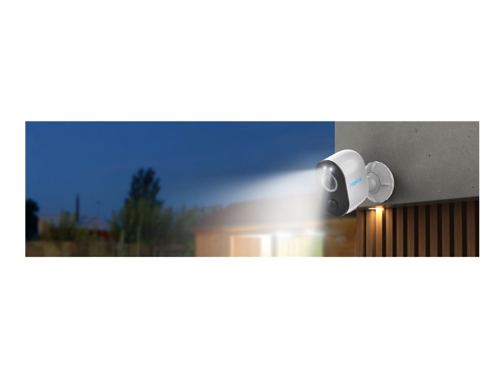 Reolink Argus Series 3 Pro - Netværksovervågningskamera - indendørs, udendørs - vejrbestandig - farve (Dag/nat) - 5 MP - 2880 x 1620 - 2K - audio - trådløs - WiFi - H.265 - DC 5 V