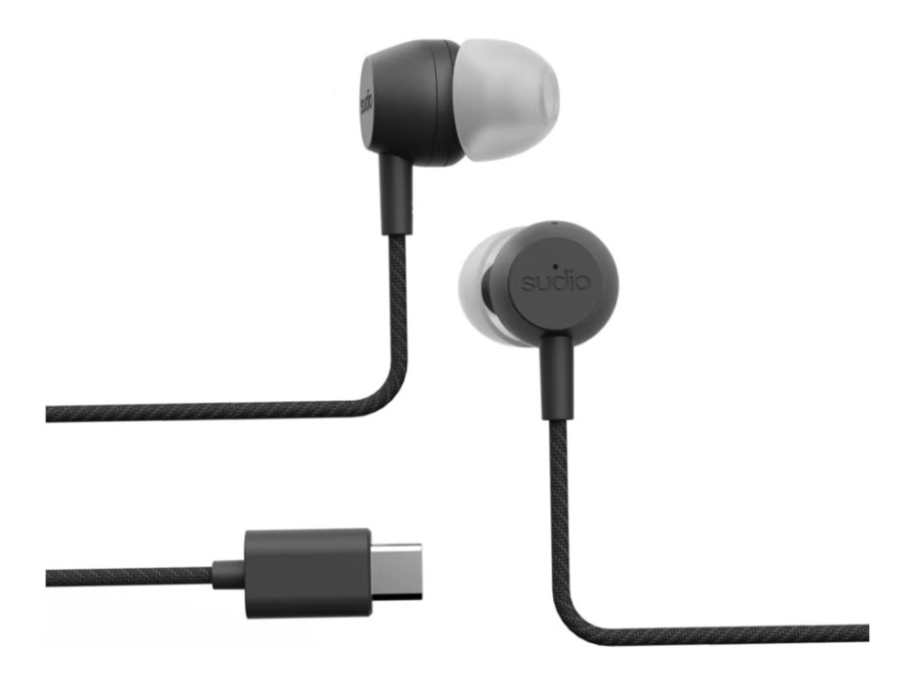 Sudio V3 Pro Wired Earbuds, Onyx Black