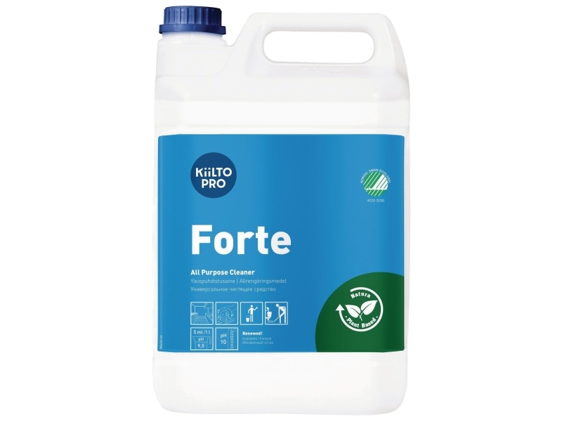 Kiilto Pro Forte Universalrengøringsmiddel 1 Liter / 5 Liter - 5 Liter | Rengøring | Fedtfjerner | Kiilto Clean Pro