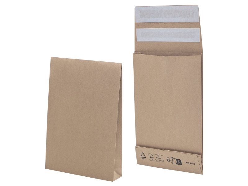 Forsendelsespose papir 162x229x40+100mm - (250 stk. x 250 )