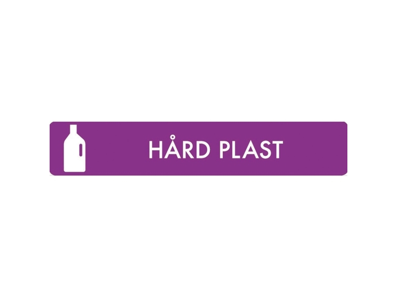 Piktogram, Bica®, hård plast, selvklæbende, HxBxL: 3 x 16 x 16 cm, lilla