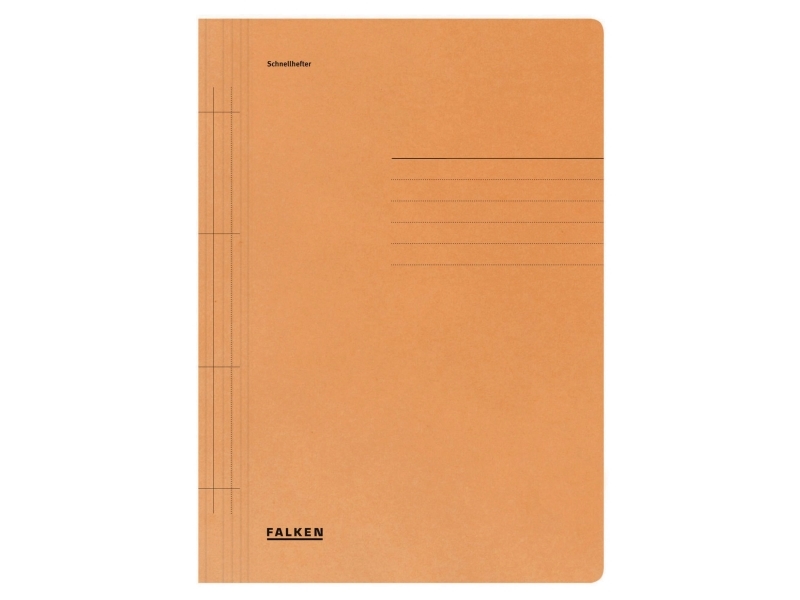 Arbejdsmappe, Falken, A4, 250 g, genbrugspap, orange, pakke a 100 stk