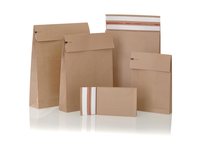 Forsendelsespose papir 450x590x100+100mm - (100 stk. x 100 )
