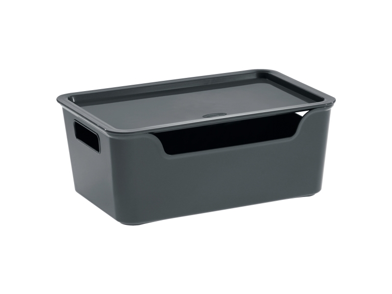 cep opbevaringsboks Bella 4,22 l - 18,0 x 28,0 x 11,0 cm grå