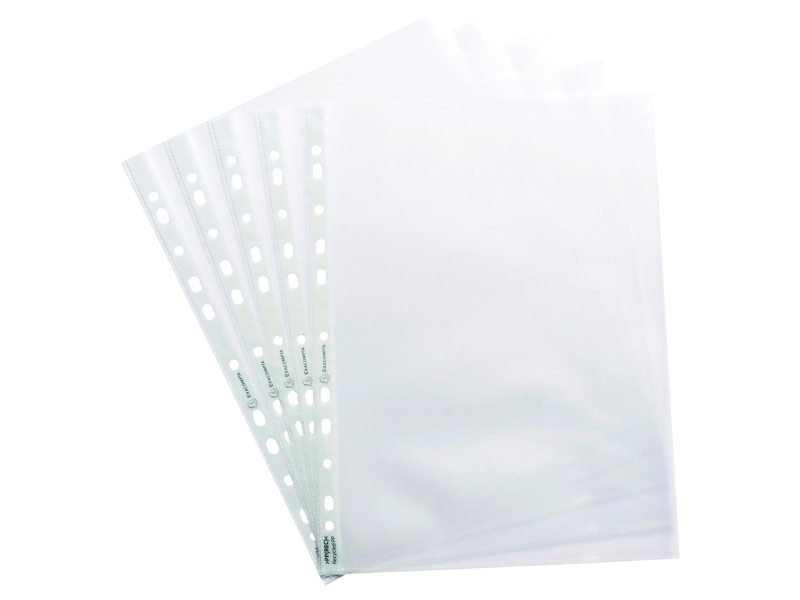 Exacompta prospektlommer Forever DIN A4 transparent struktureret 0,09 mm (50 stk.)
